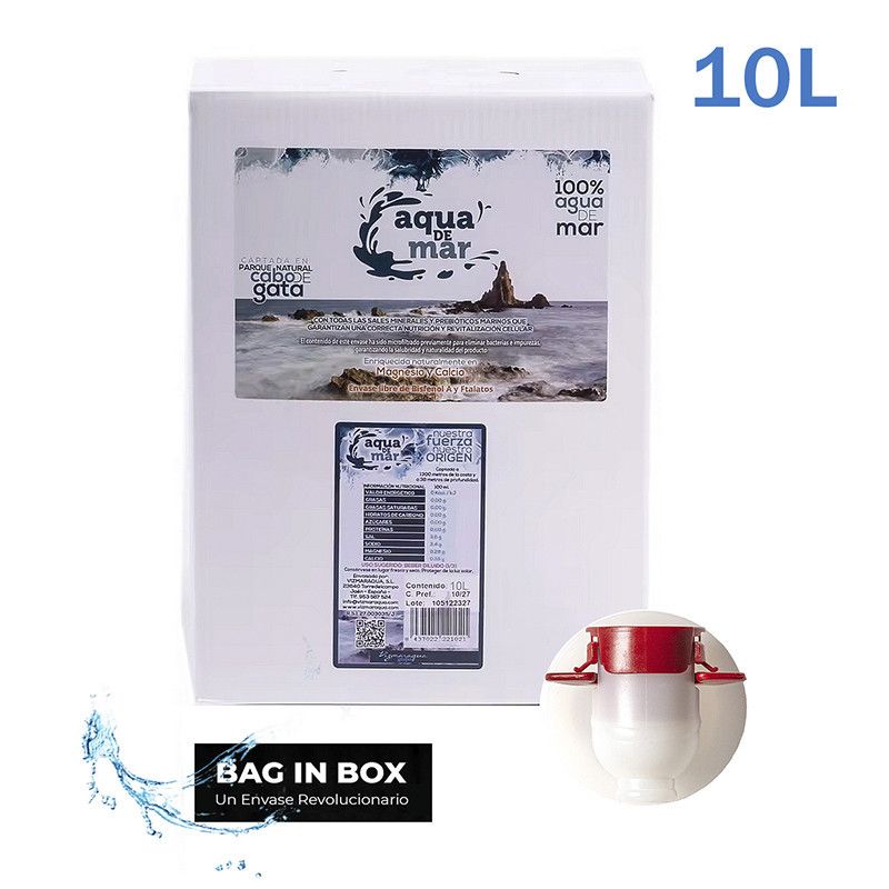Aqua De Mar 100% Hipertónica – 10 Litros
