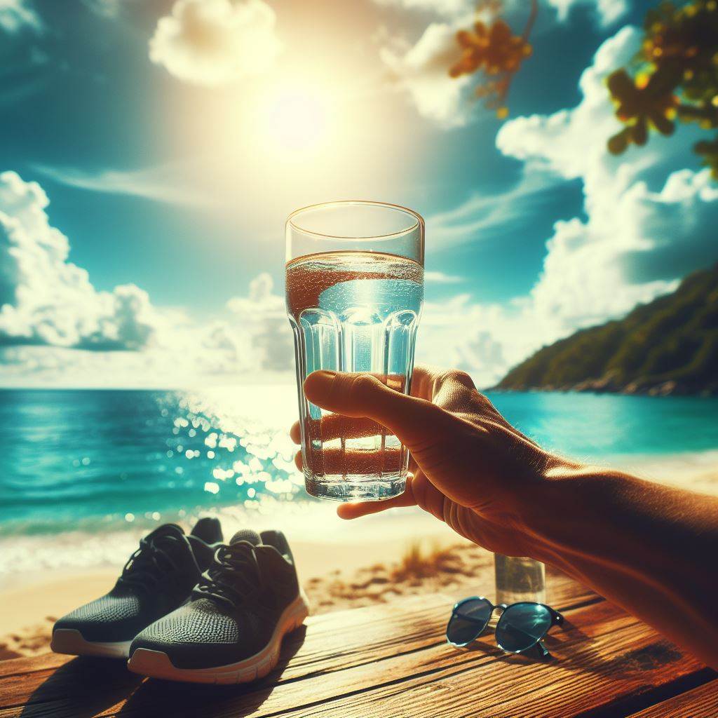 bebe agua de mar